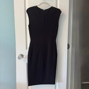 Akris Punto Dark Navy Sheath Midi Dress